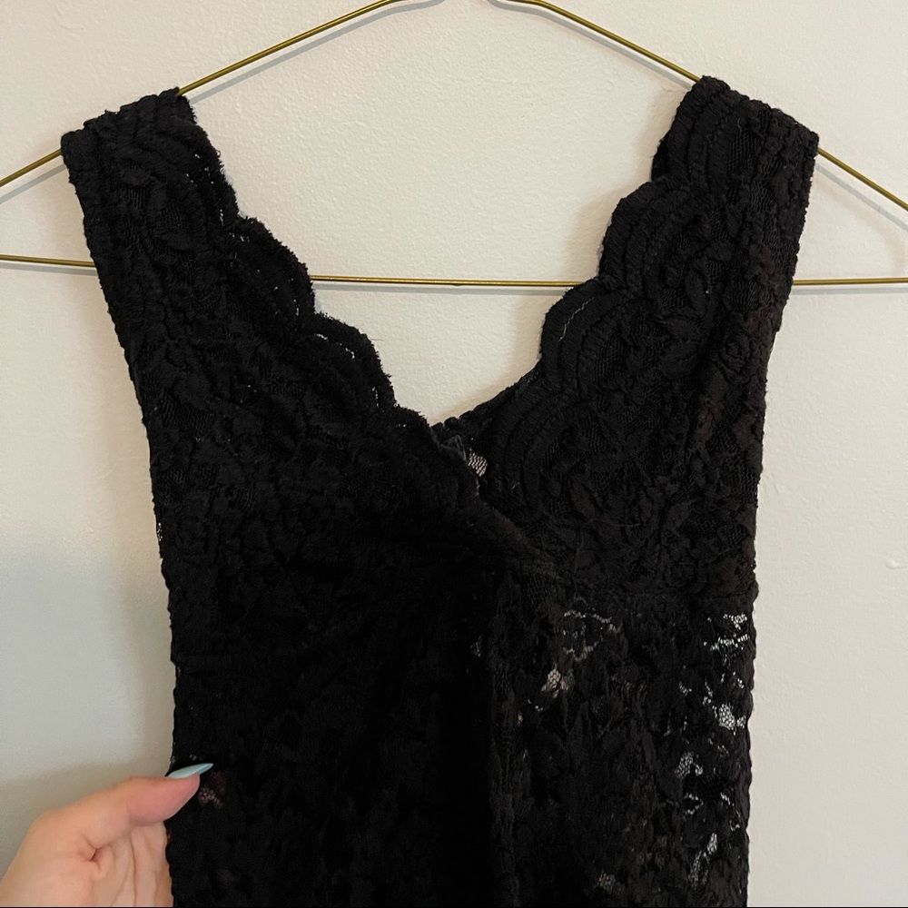 Black lace bodysuit size small